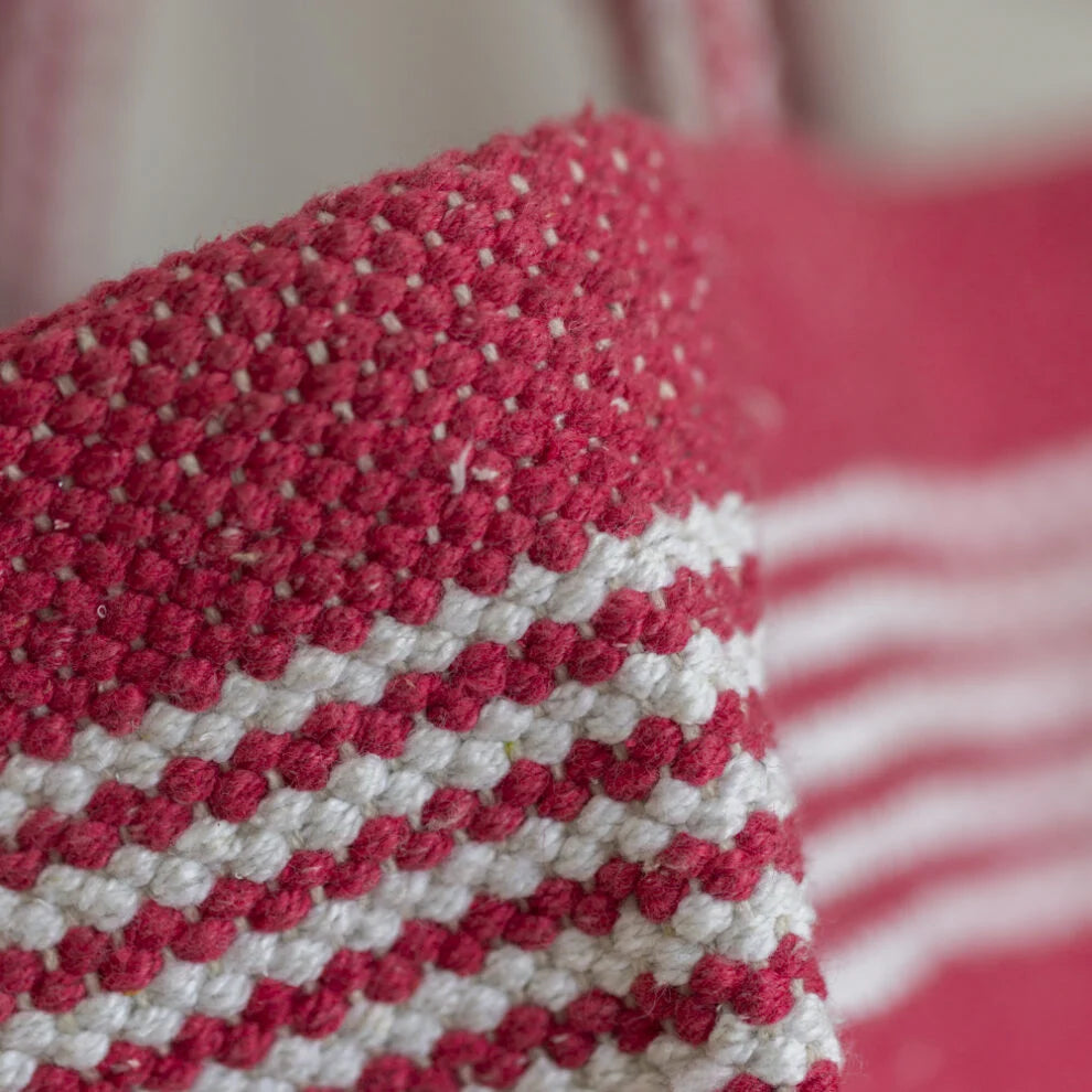 Chunky Cotton Tote Bag Pink