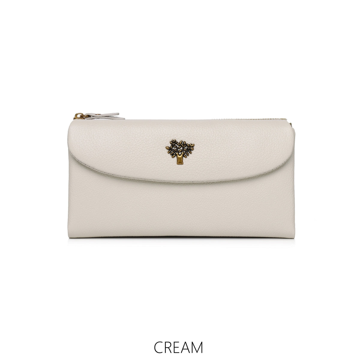 Leather Large Bifold Tree Purse