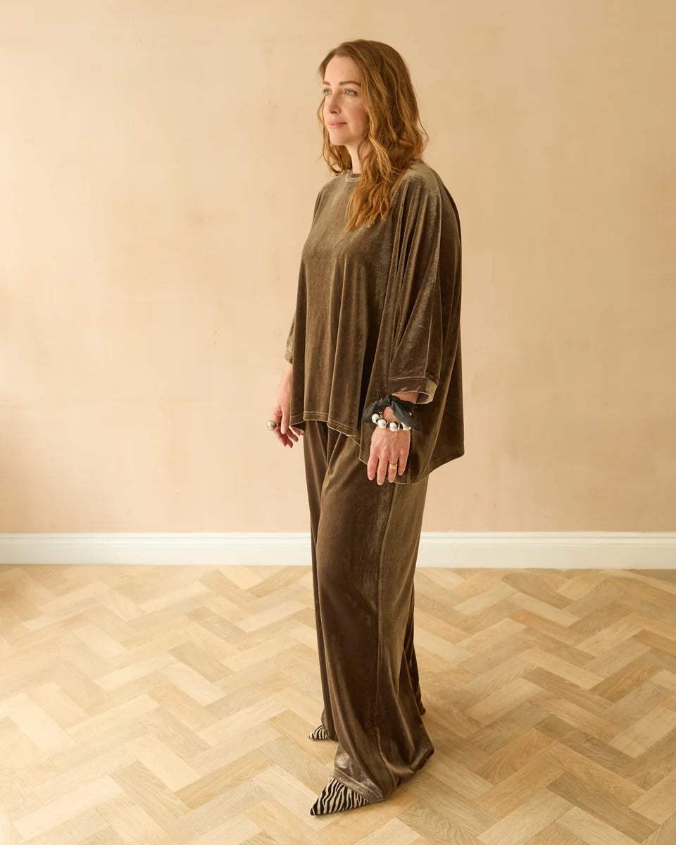 Erin Top | Velvet | Truffle