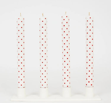 MINIDOT Candles 4-p, whi/red