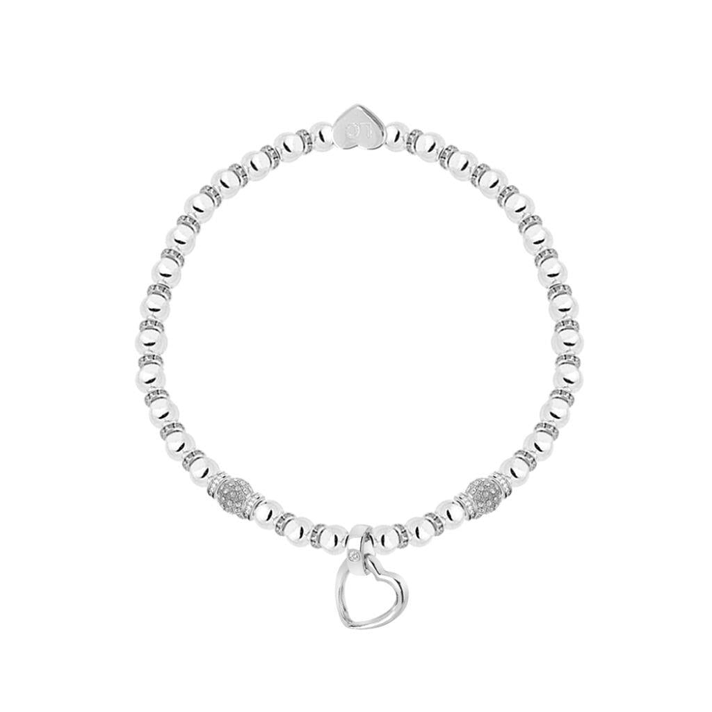 World's Best Mum - Open heart bracelet in elegant pink flower box