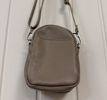 Leather Small Two Compartments Crossbody Bago