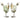 Metal Dotty Chickens L