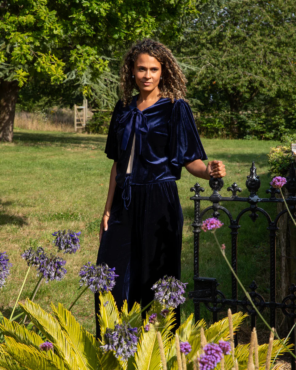 Nina Jacket | Velvet | Navy