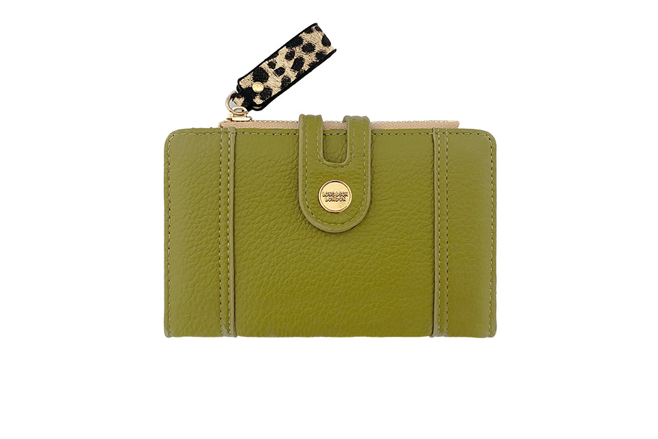 Purse with button detail