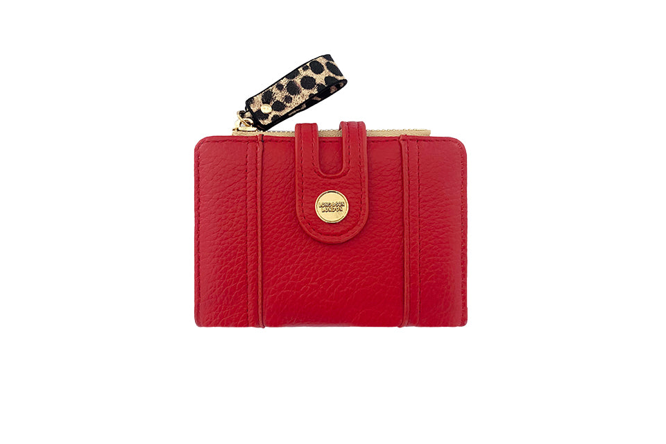 Medium purse with leopard detail