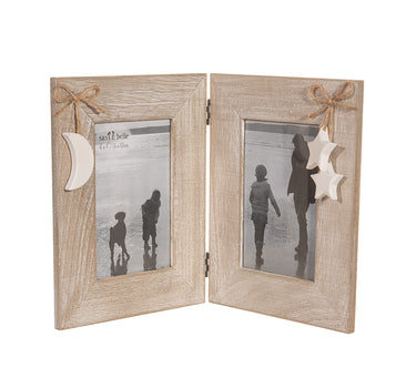Moon and Stars Double Frame