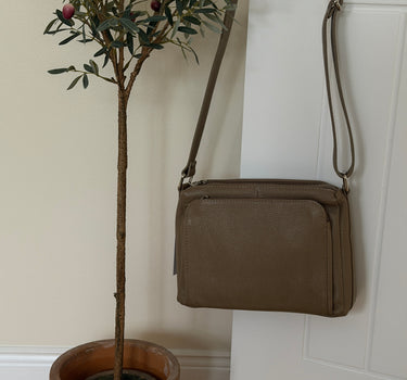 Leather Multi Compartment Crossbody