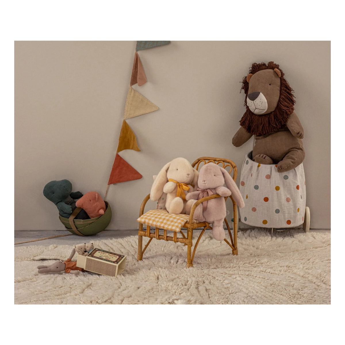 Bunny plush, Medium - Cream peach