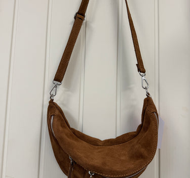 Suede Leather Large Sling Bag