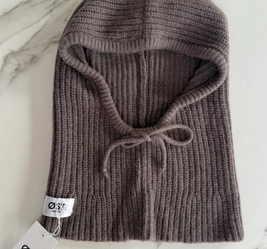 Marie Mohair Balaclava -Elephant