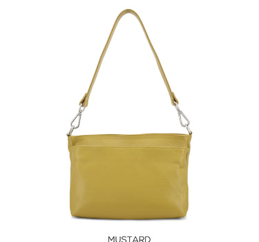 Leather Three Compartment Bag