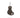 Leather Cat Keyring Plain