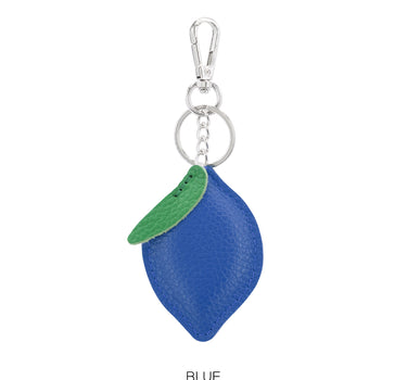 Leather Lemon Keyring