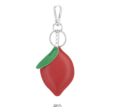 Leather Lemon Keyring