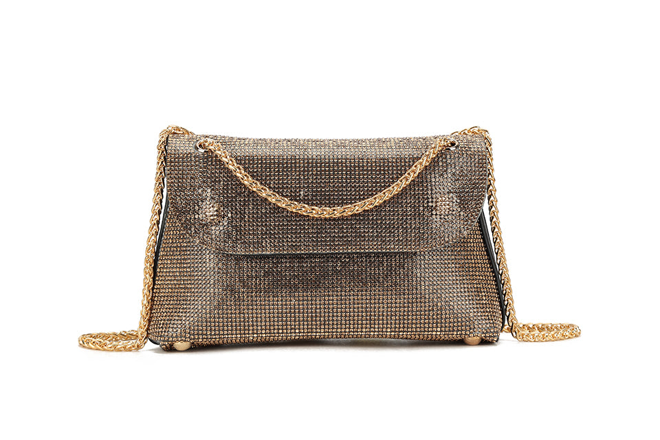 Gold evening bag