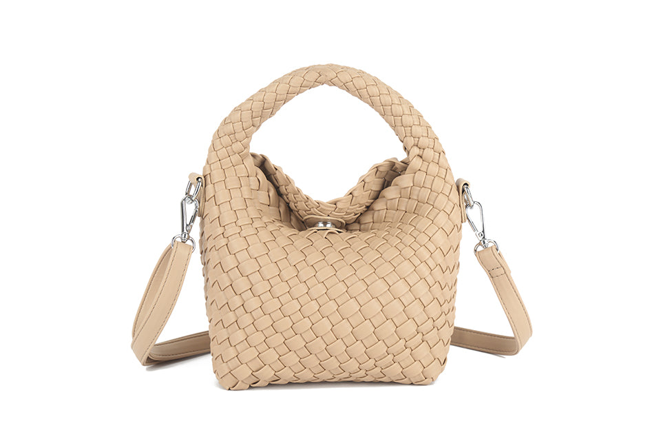 Weave bag with long strap