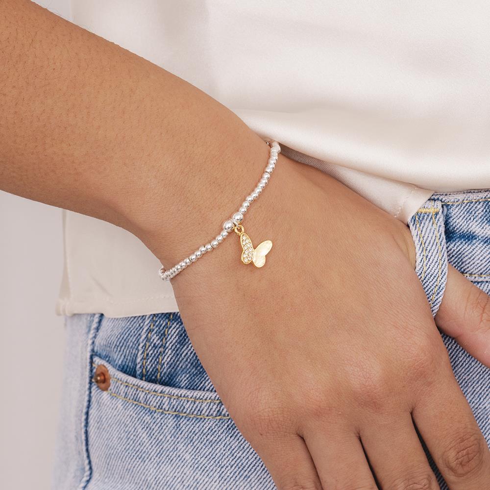 Just To Say Soul sister gold butterfly charm bracelet