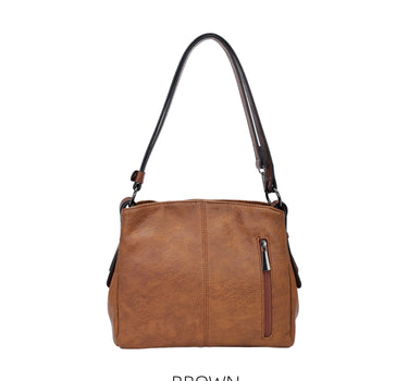 Soft Two Compartments Handbag