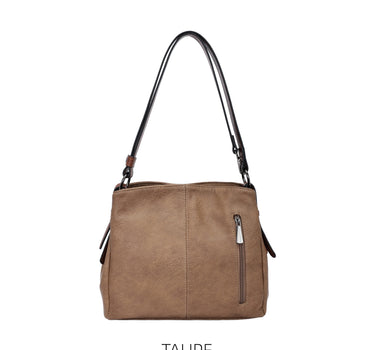 Soft Two Compartments Handbag
