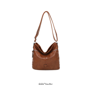 Multi Pocket Two Tone Bucket Bag