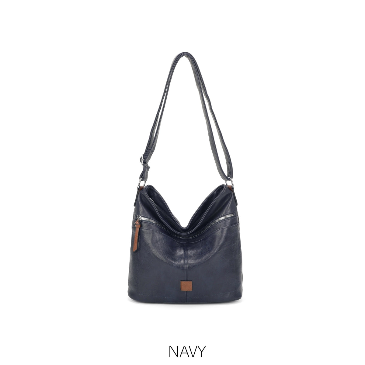 Multi Pocket Two Tone Bucket Bag