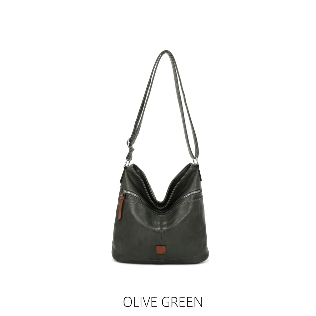 Multi Pocket Two Tone Bucket Bag