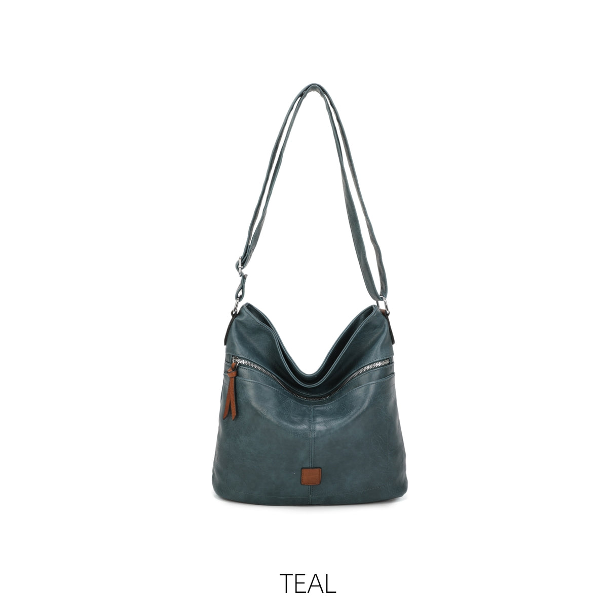 Multi Pocket Two Tone Bucket Bag