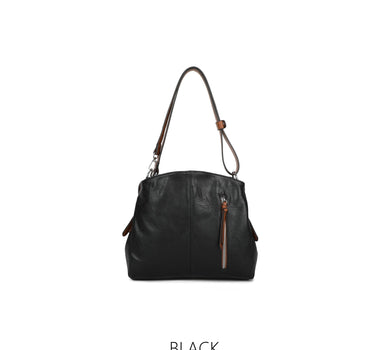 Two Compartments Handbag with Adjustable Strap