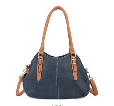 Triple Compartment Shoulder Bag