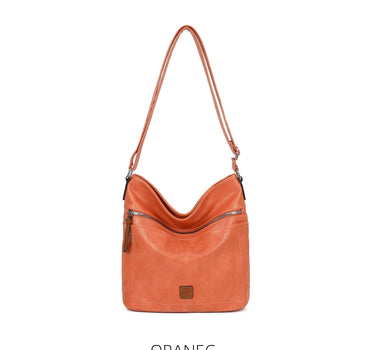 Multi Pocket Two Tone Bucket Bag
