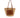 Large Straw Front Pocket Tote Bag
