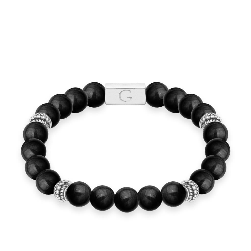 The best dad semi precious elastic bracelet