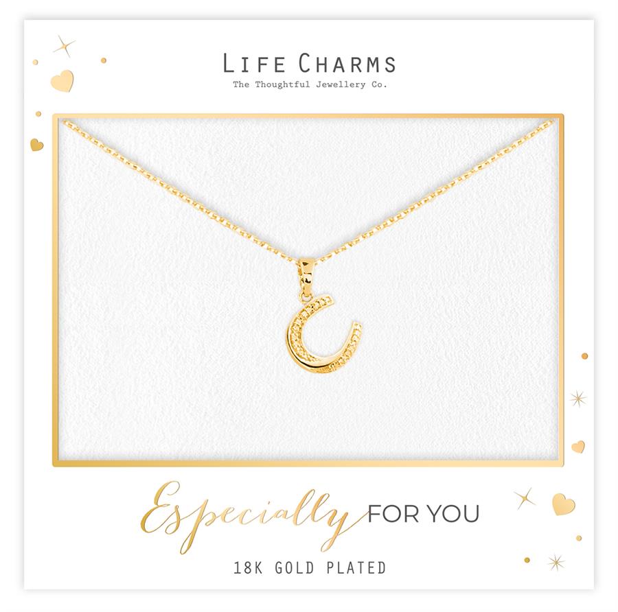 EFY Horseshoe necklace in gold