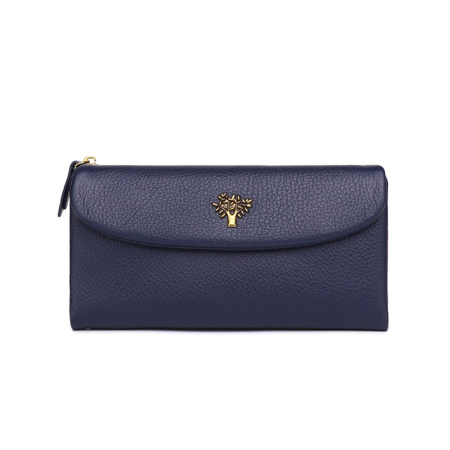 Leather Large Bifold Tree Purse