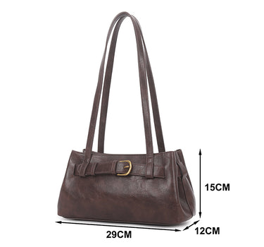 Shoulder bag with buckle detail