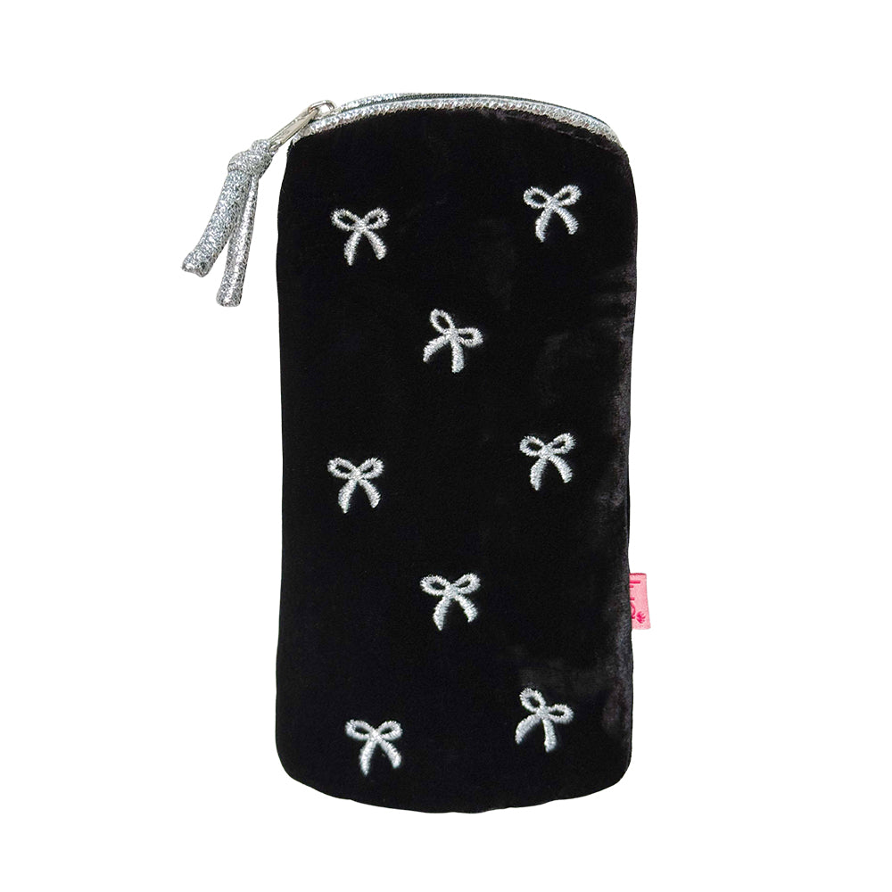 Embroidered Bows Glasses Purse