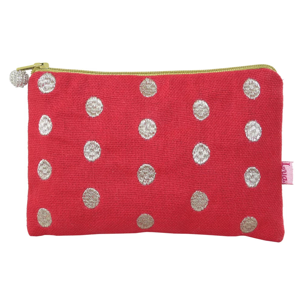 Embroidered Oval Dots Purse