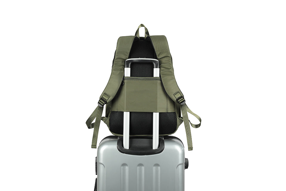 Backpack with double zip