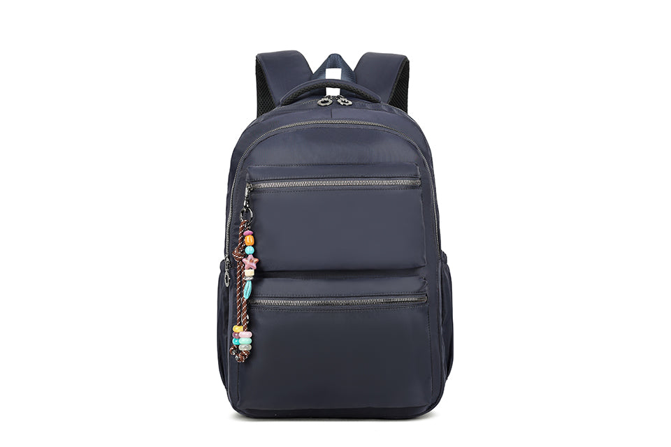 Backpack with double zip