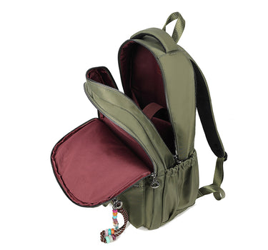 Backpack with double zip