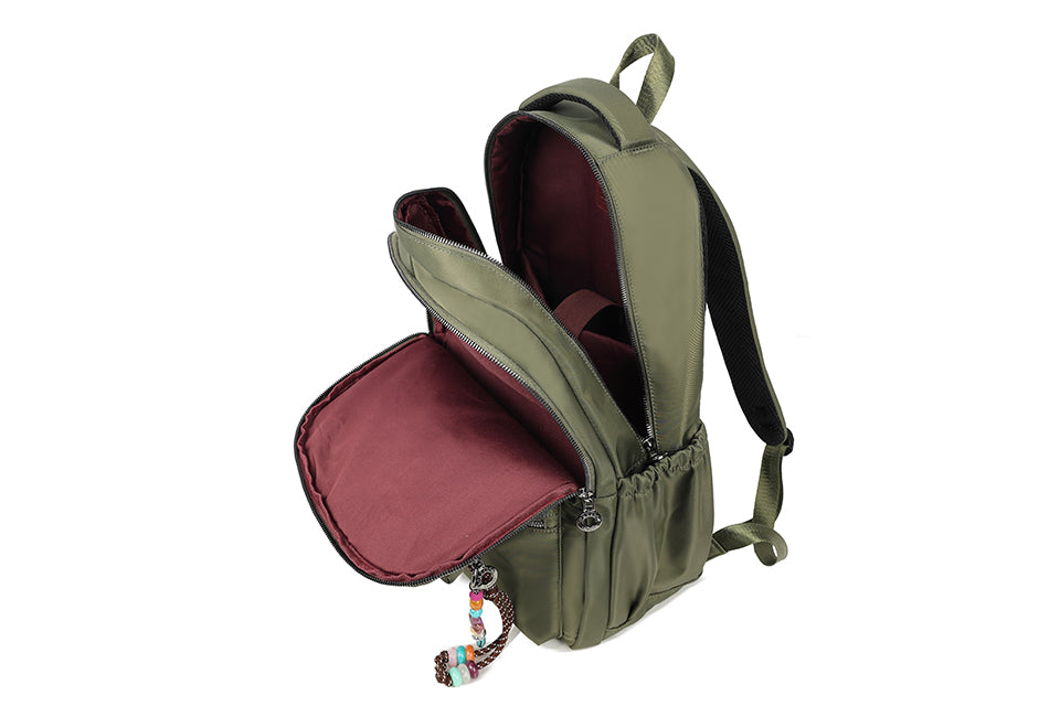 Backpack with double zip