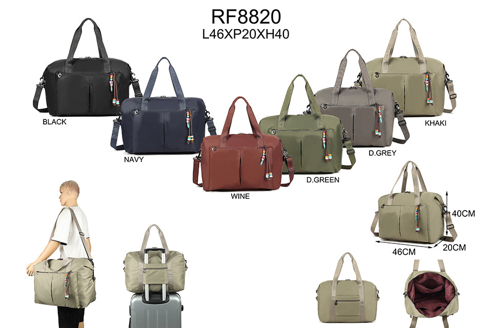 Zipped travel bag
