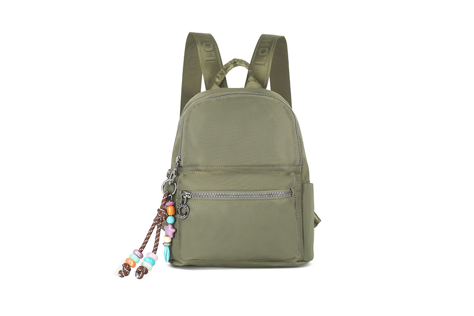 Backpack with single zip