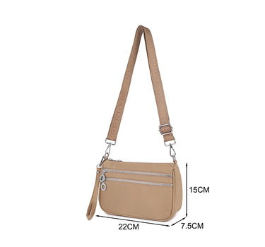 Bag with patterned strap