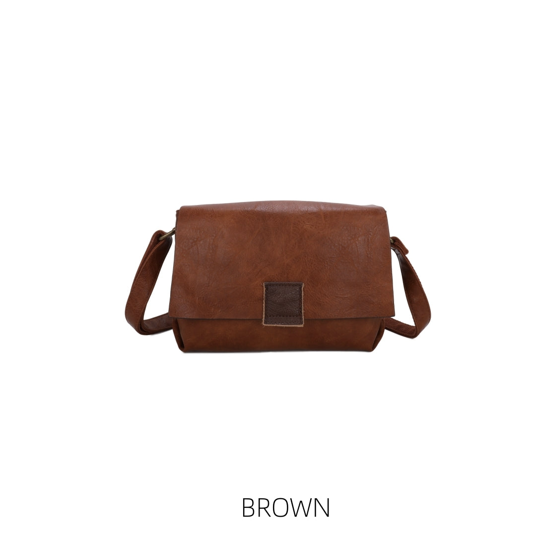 Two Compartments Crossbody with Buckle