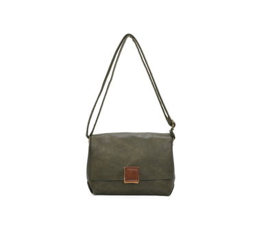 Two Compartments Crossbody with Buckle