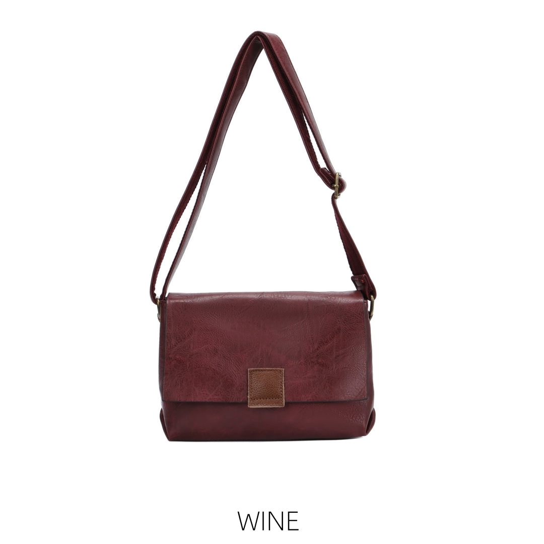 Two Compartments Crossbody with Buckle