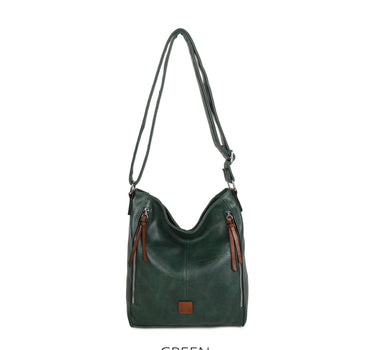 Large Two Side Zippers Crossbody