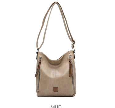 Large Two Side Zippers Crossbody